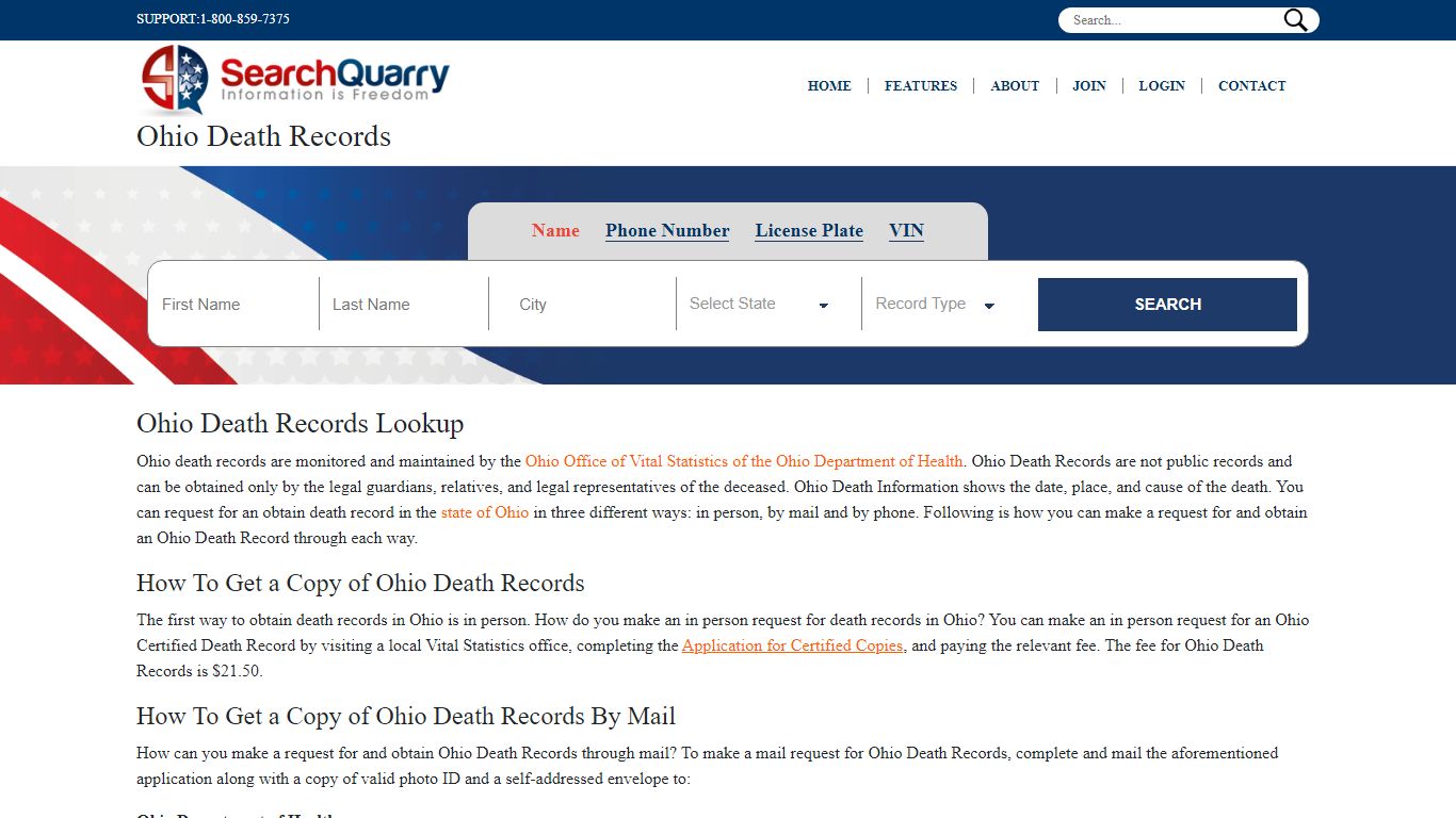 Free Ohio Death Records | Enter a Name to View Ohio Death Records Online